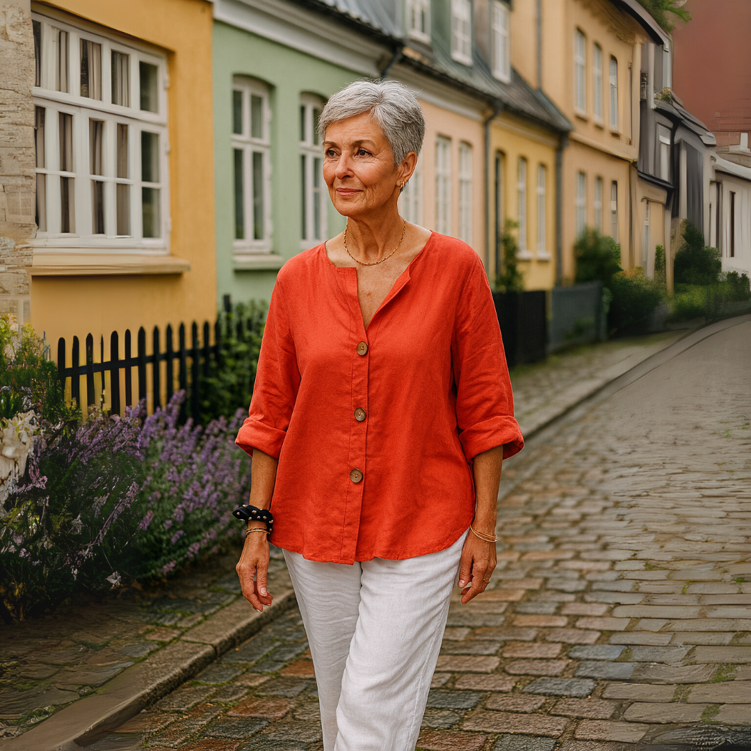 Idun - Blouse en Lin Décontractée